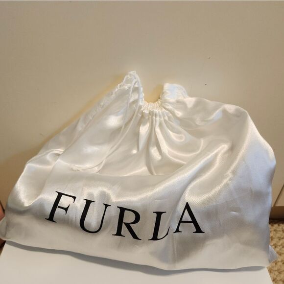 Furla "Bouganville" Blak Suede Laceup Ballet Flats Sz.7.5/38.5 Ret$295 w/Dustbag - Picture 9 of 16